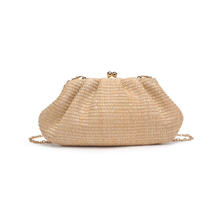 Natural Triana Straw Frame Clutch