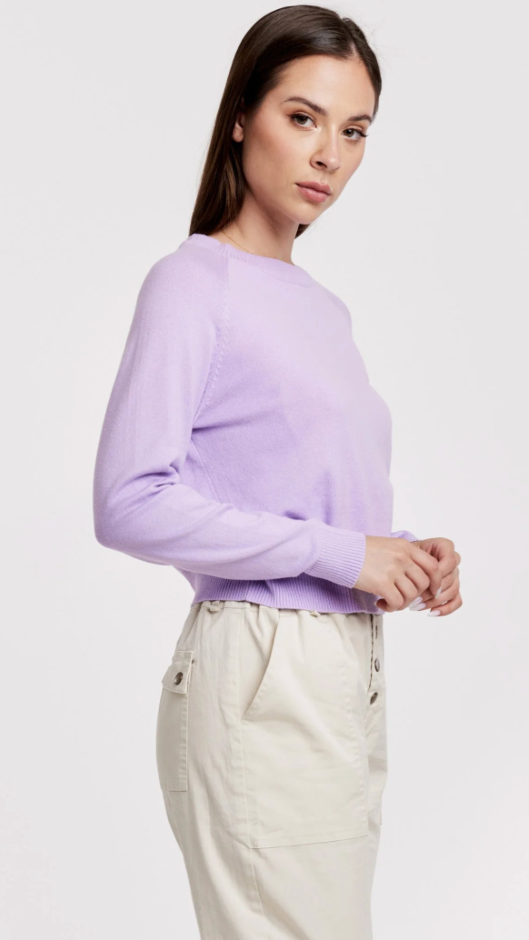 Iris Crew Neck Raglan Sleeve Sweater