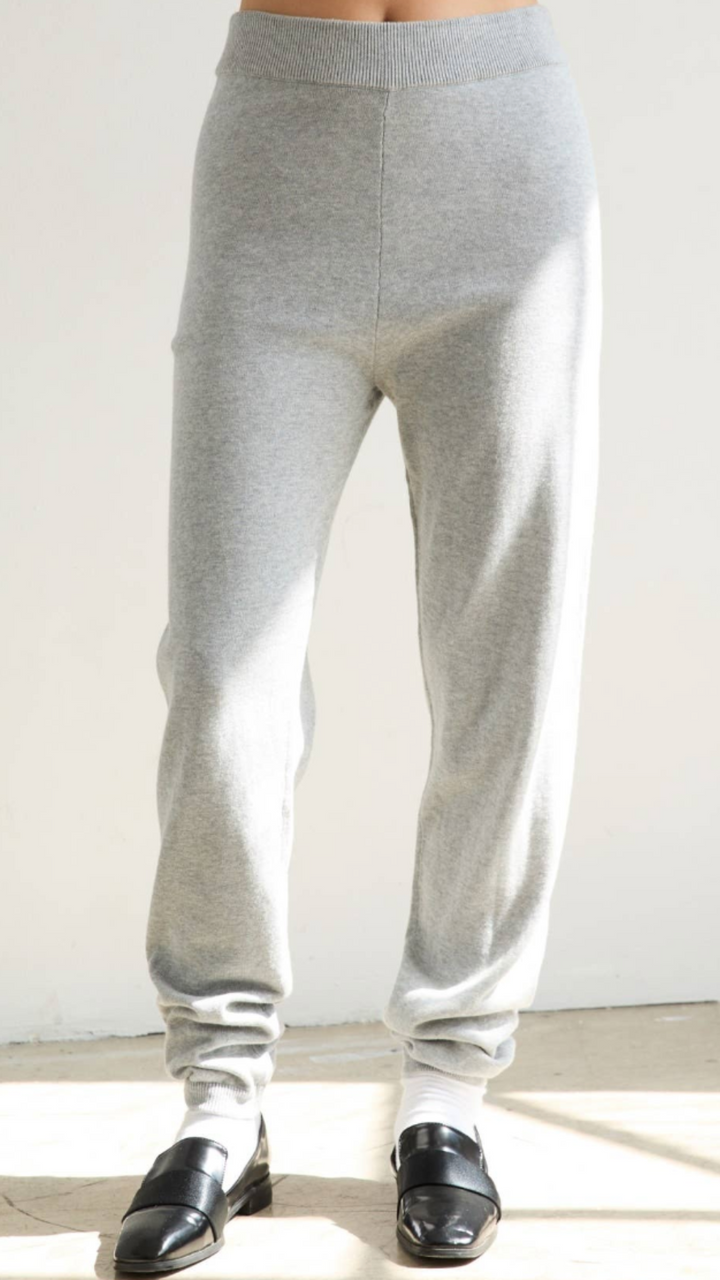 Heather Gray Cotton Sweater Bottoms