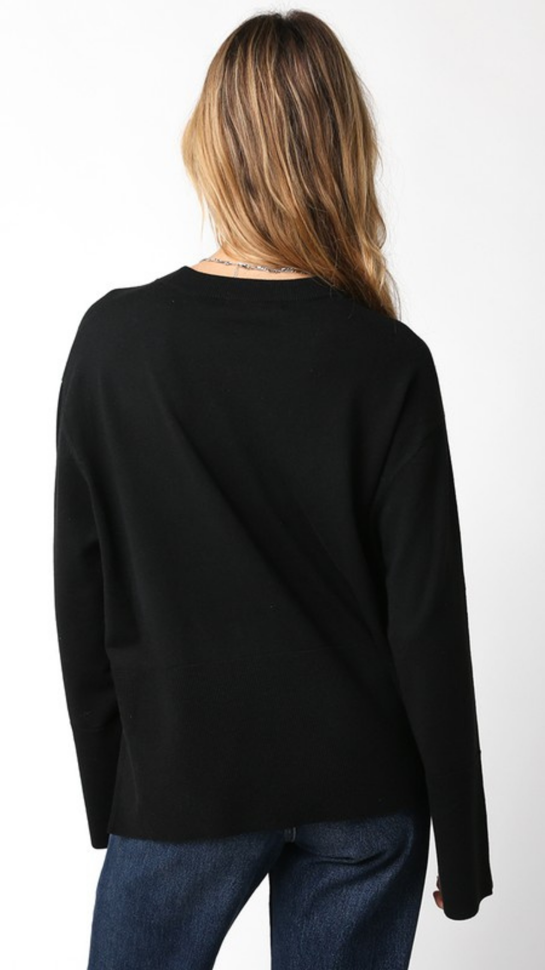 Black Loose Fit Sweater