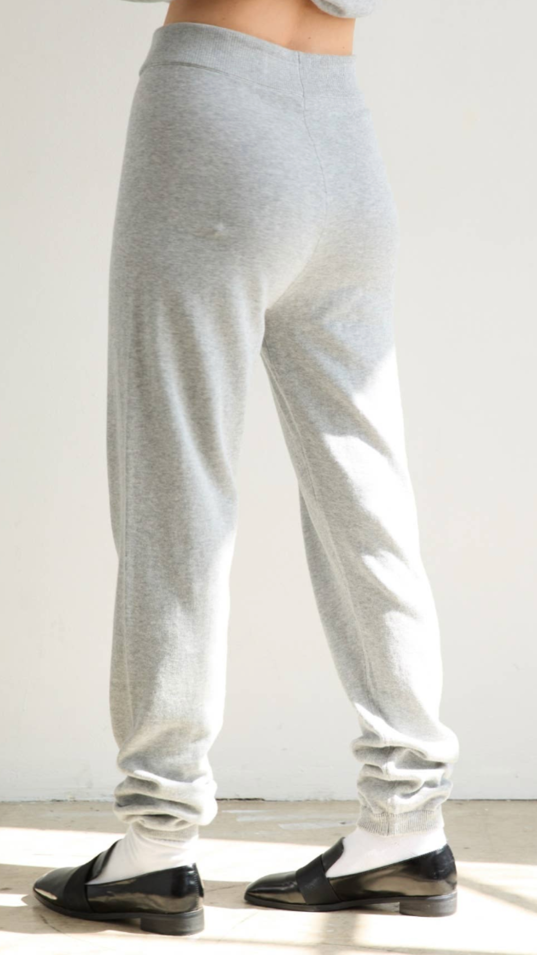 Heather Gray Cotton Sweater Bottoms