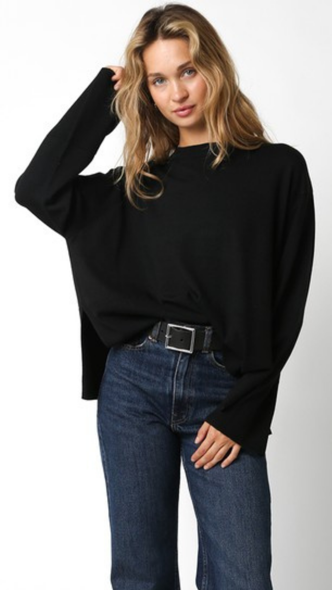 Black Loose Fit Sweater