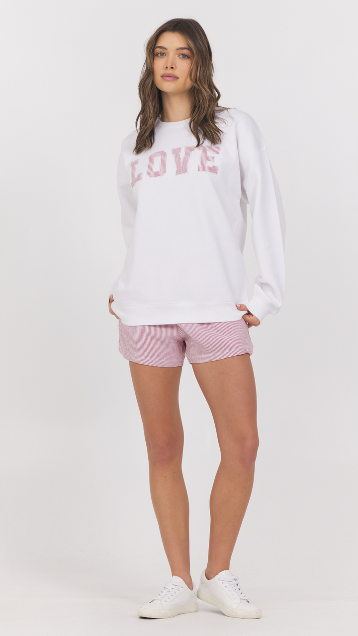 Oversized Love Crewneck Sweatshirt