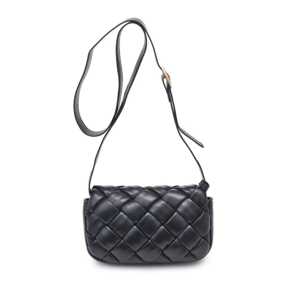 Black Woven Crossbody