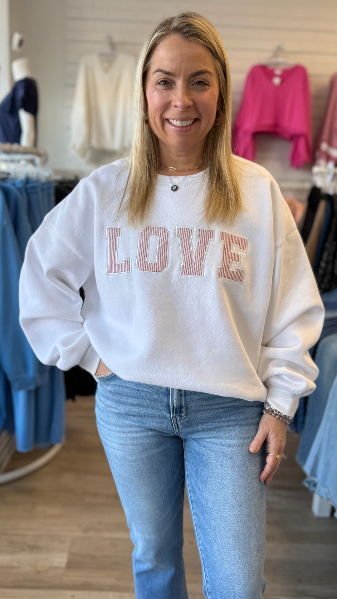 Oversized Love Crewneck Sweatshirt