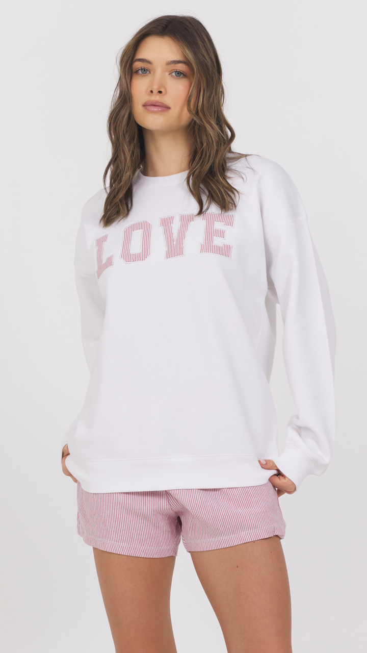 Oversized Love Crewneck Sweatshirt