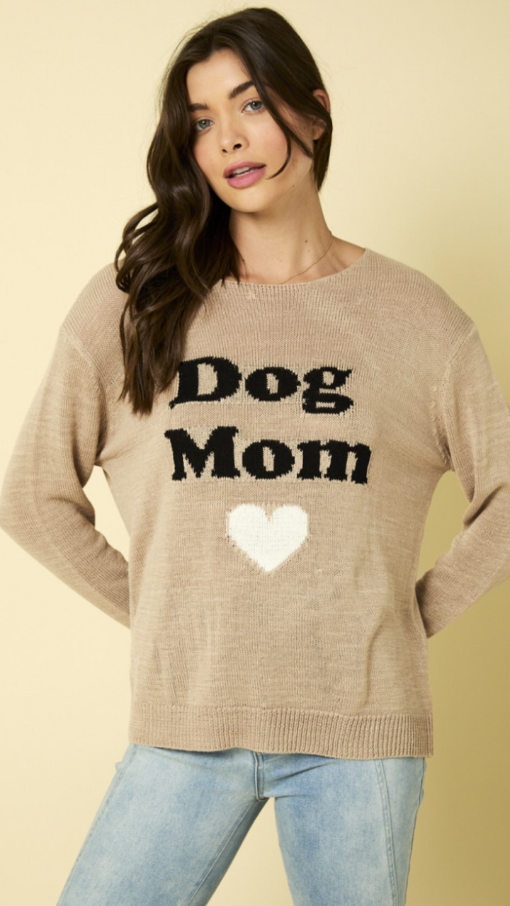 Oversized Dog Mom Lightweight Sweater