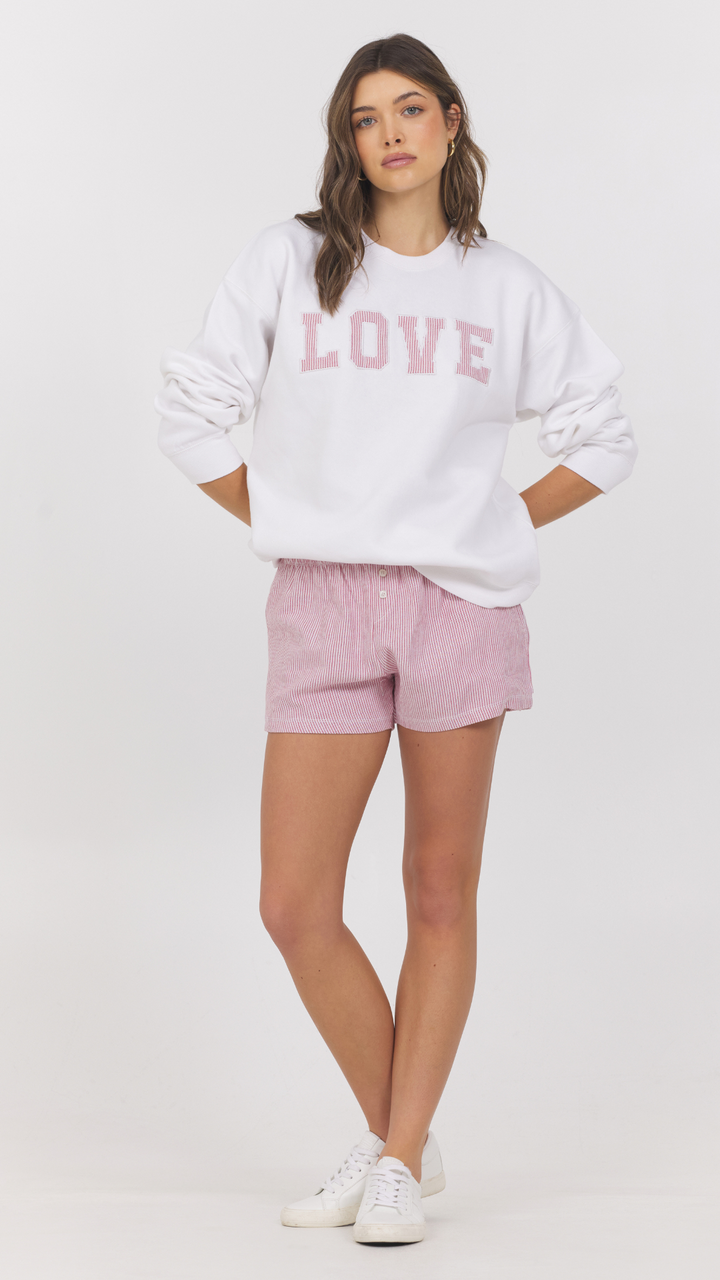 Oversized Love Crewneck Sweatshirt