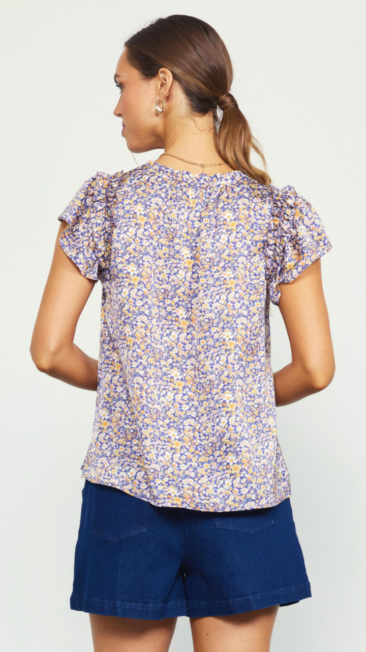 Satin Printed Blouse