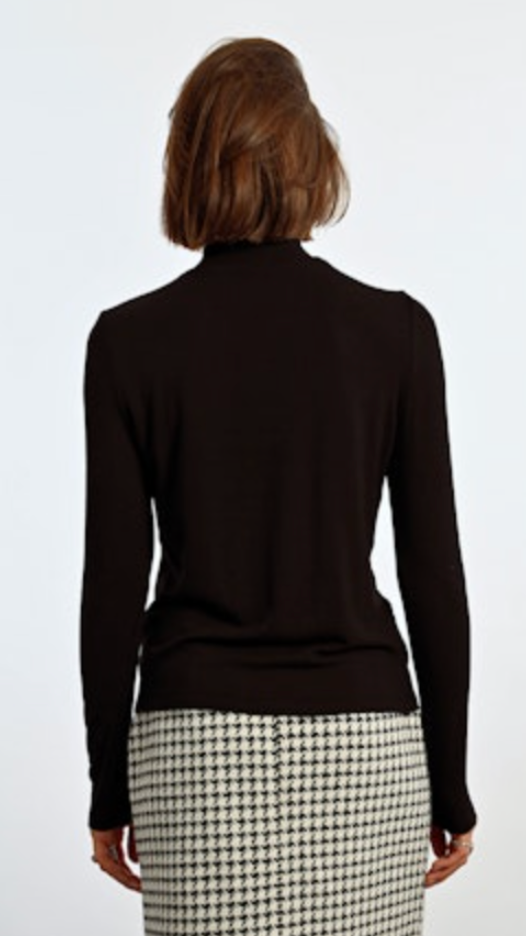 Black Mock Neck Sweater