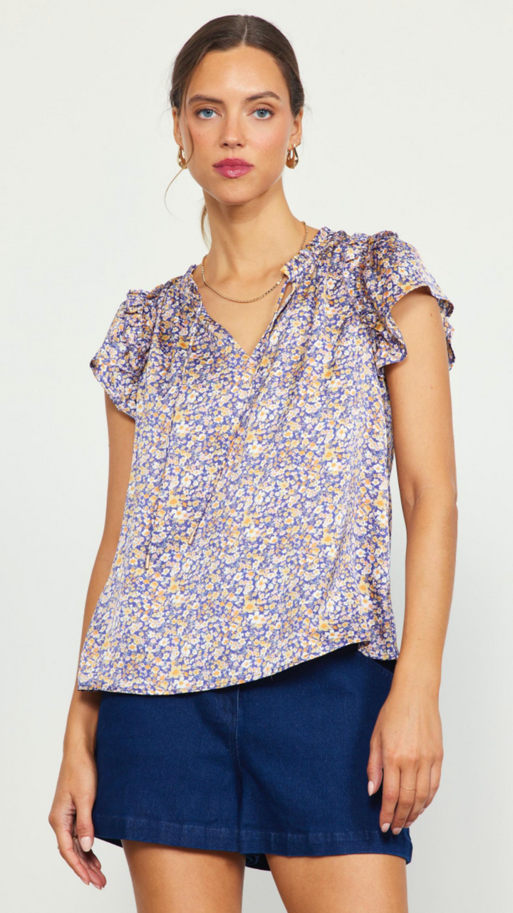 Satin Printed Blouse