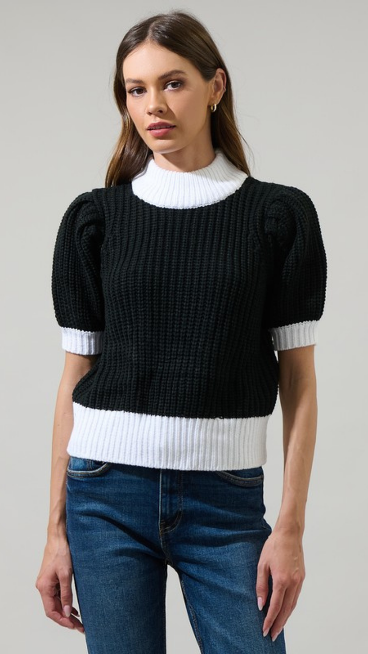 Colorblock Sweater Top