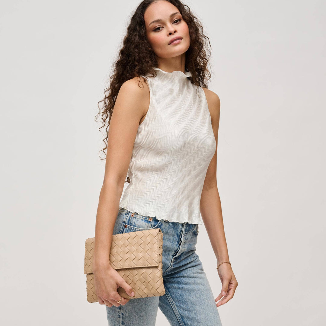 Natural Woven Clutch