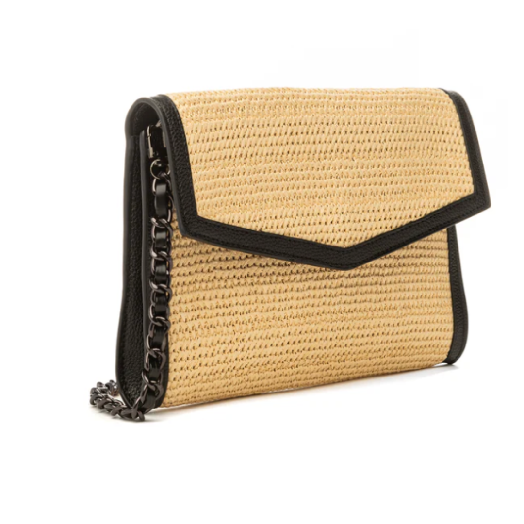 Beth Raffia Clutch