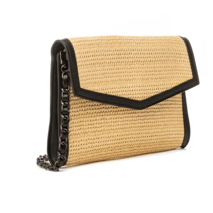 Beth Raffia Clutch