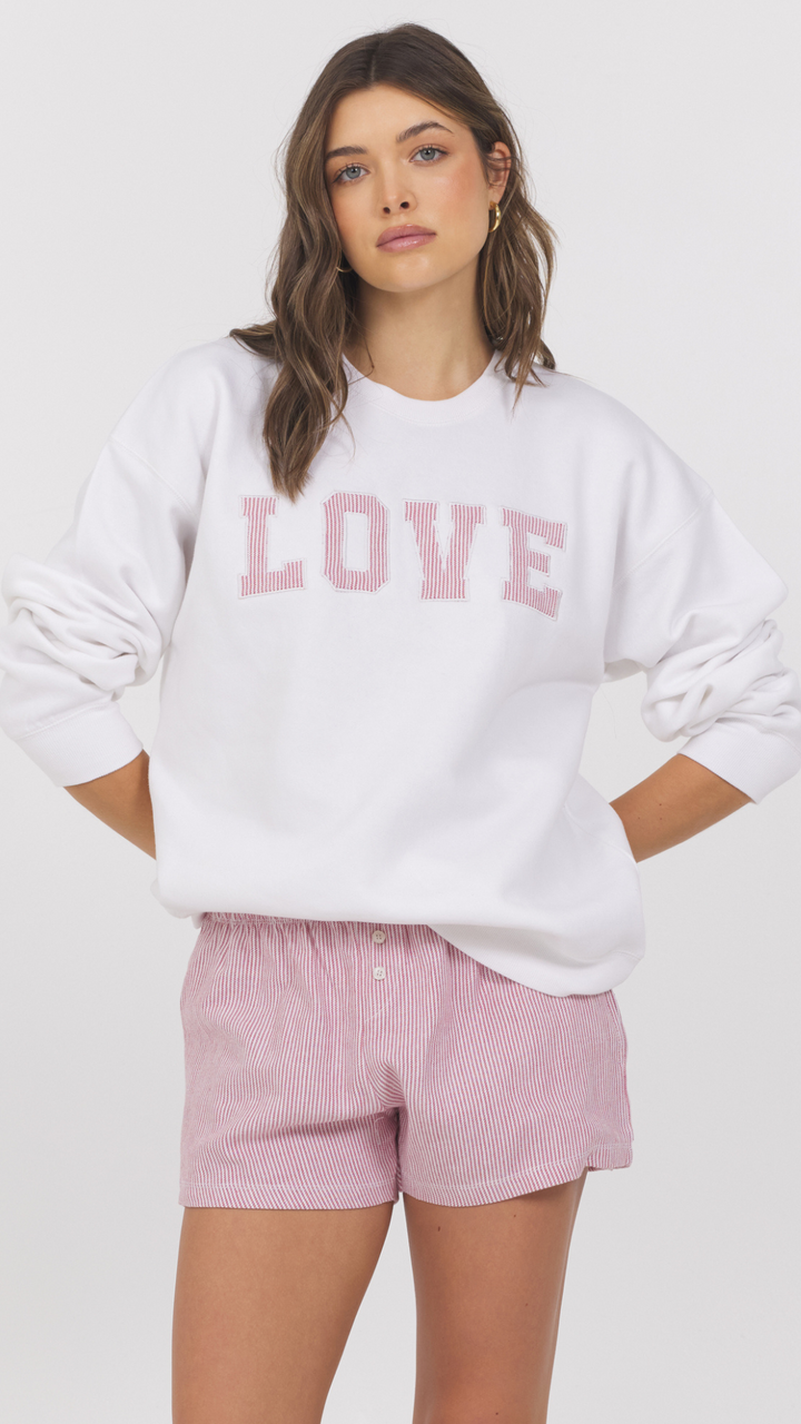 Oversized Love Crewneck Sweatshirt