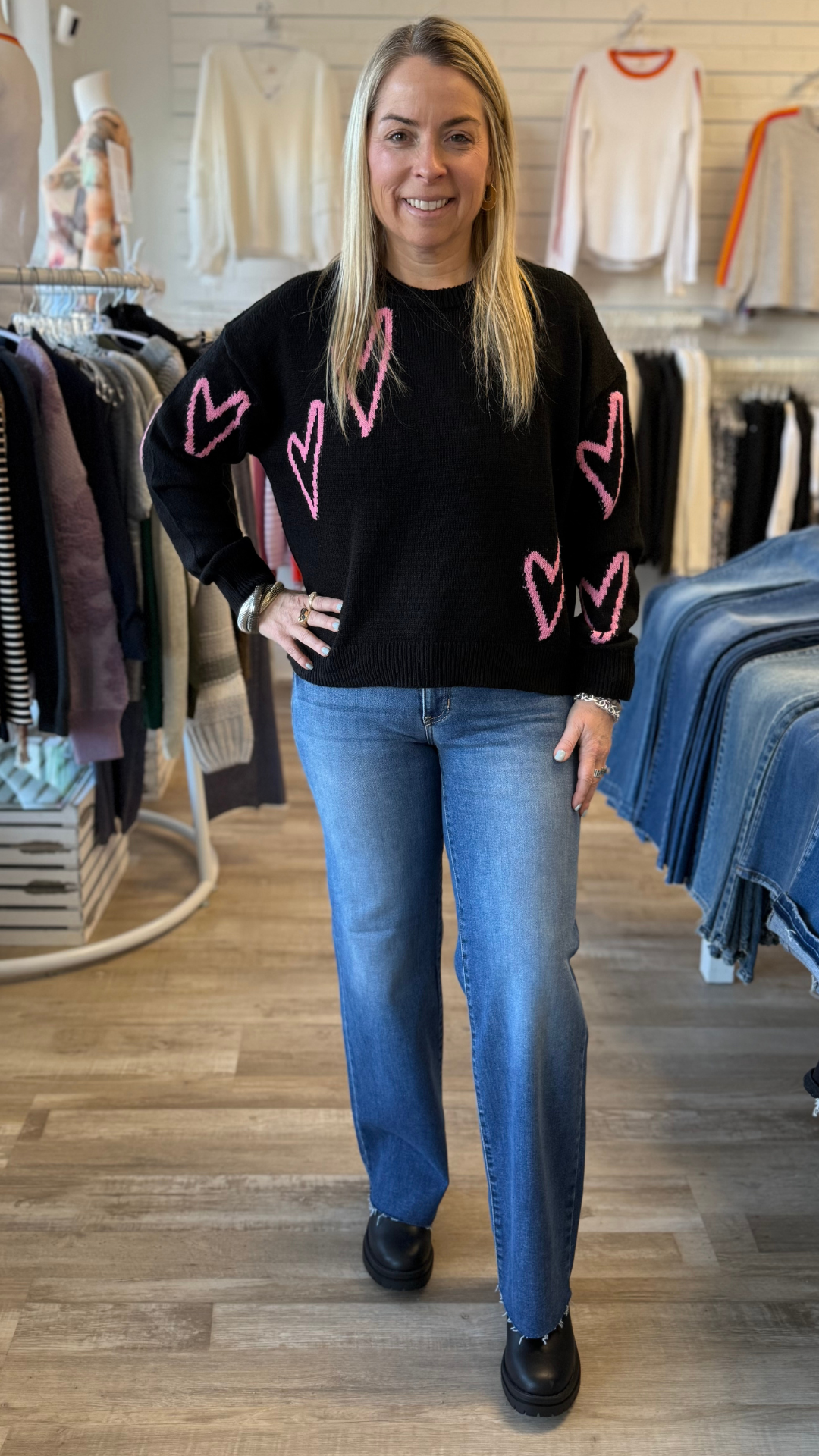 Heart Crewneck Sweater