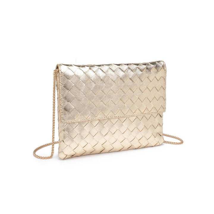 Gold Woven Clutch