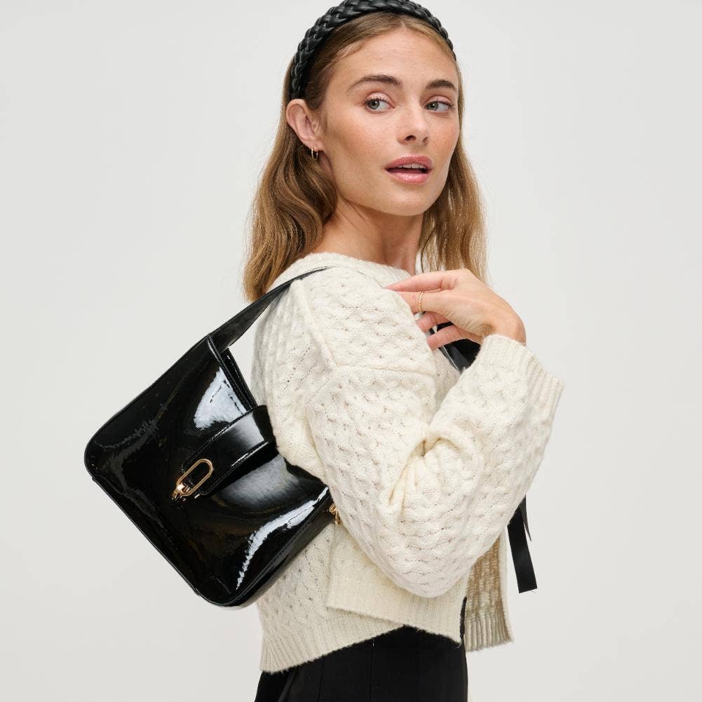 Black Patent Crossbody