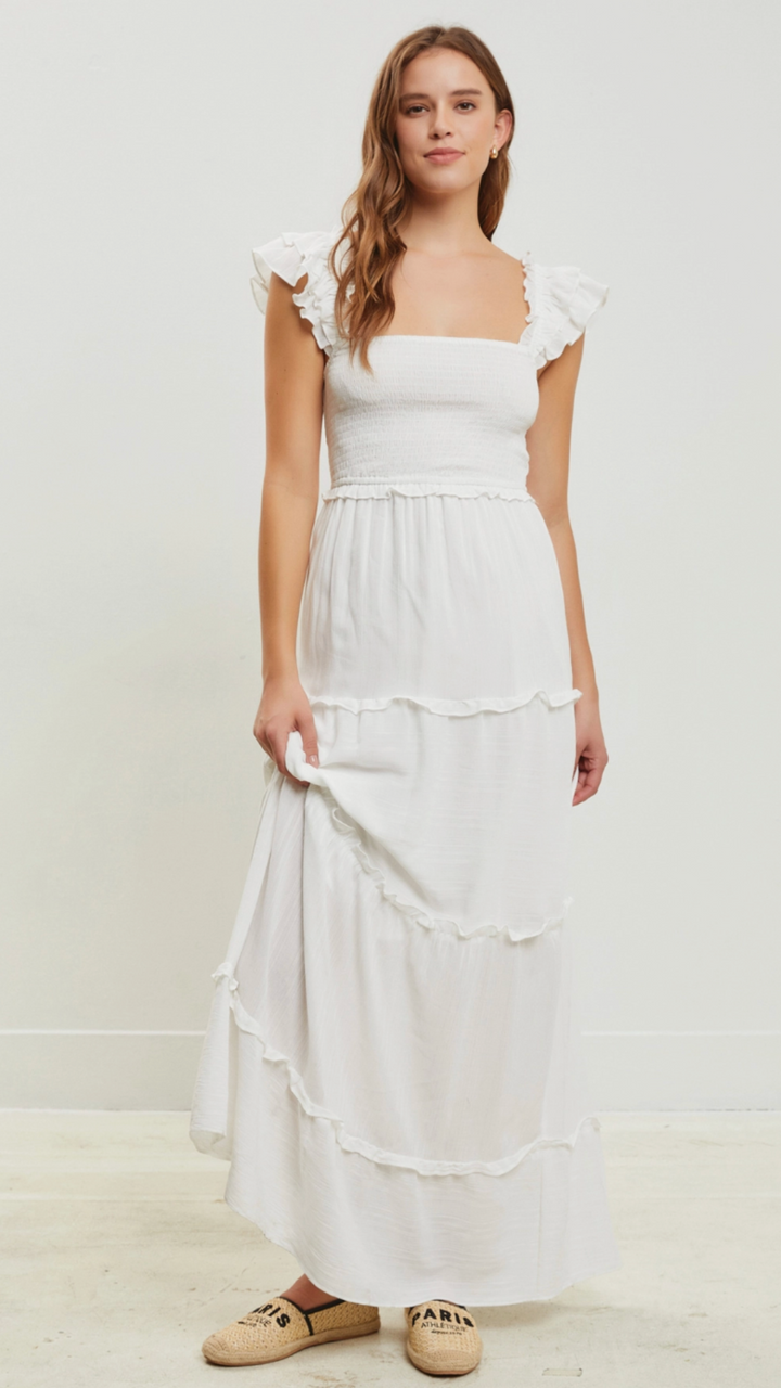 Smocked Tiered Maxi Dress