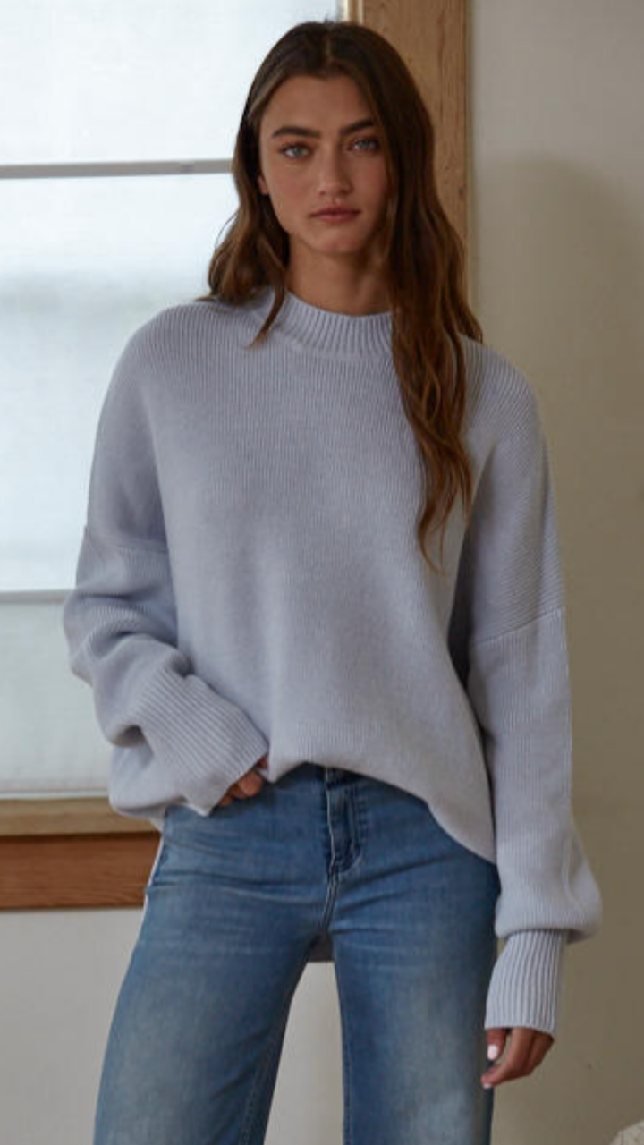 Light Blue Oversized Riley Sweater