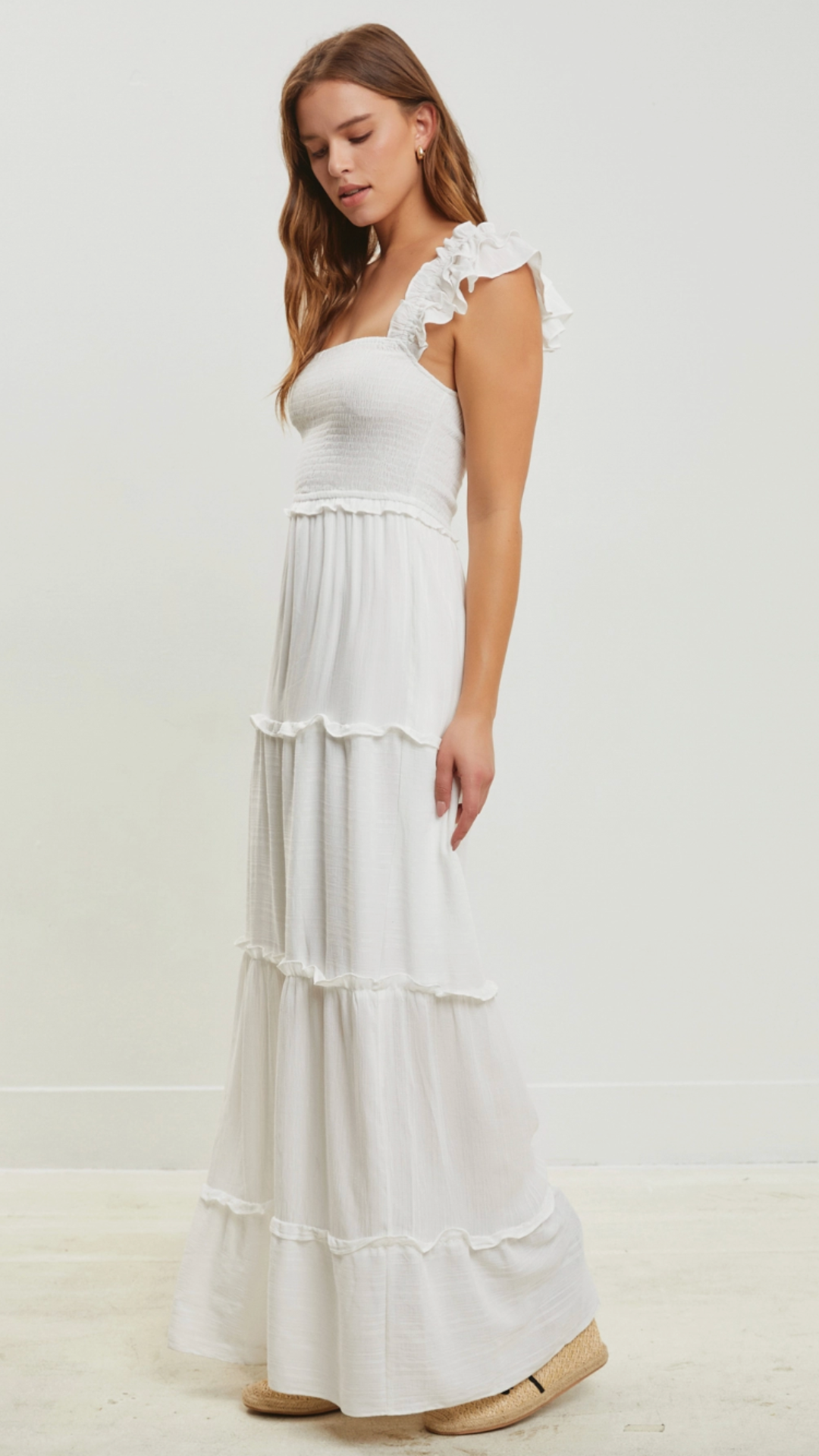 Smocked Tiered Maxi Dress