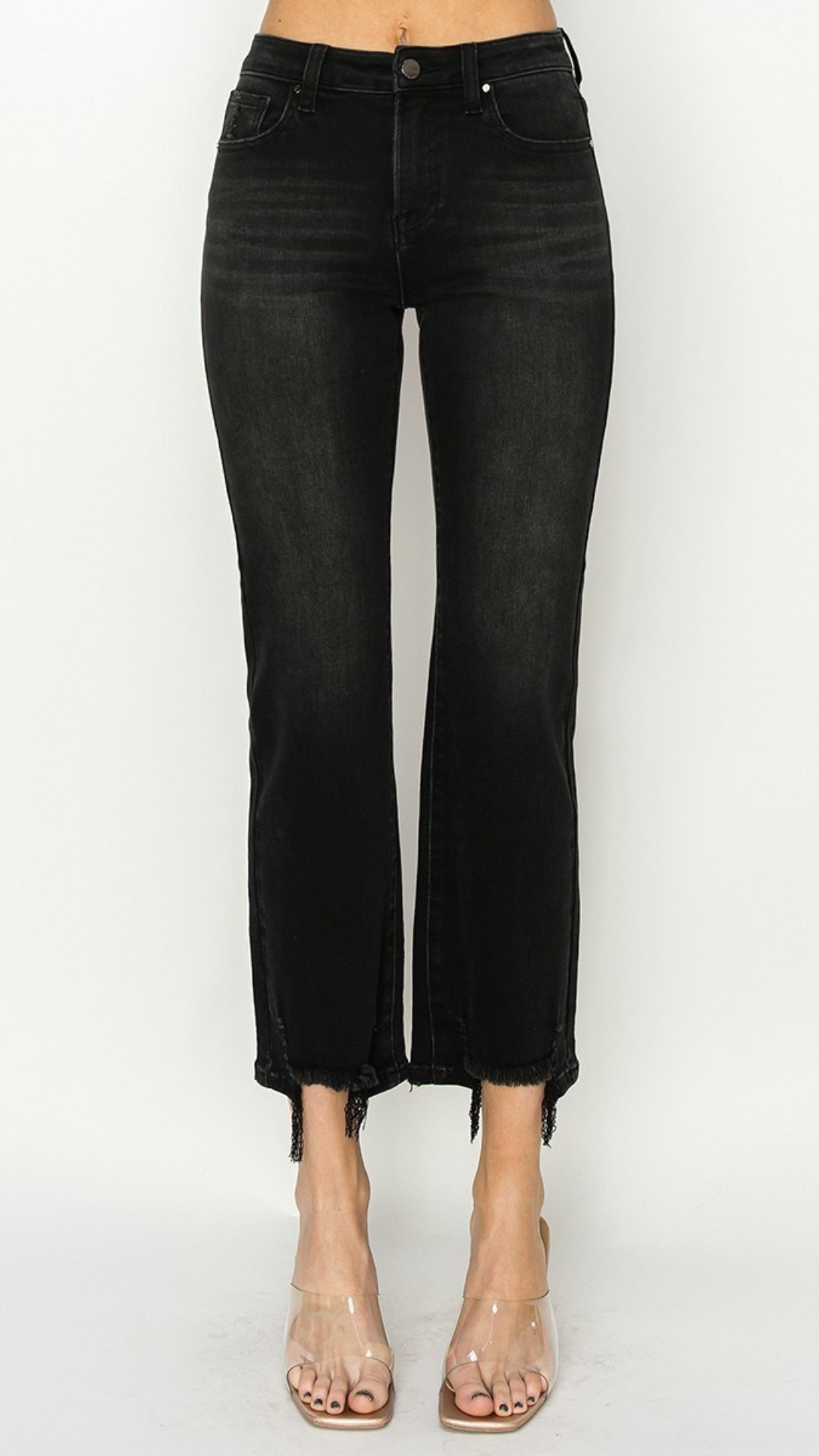 Risen High Rise Crossover Loose Ankle Skinny – Undeniably Boutique