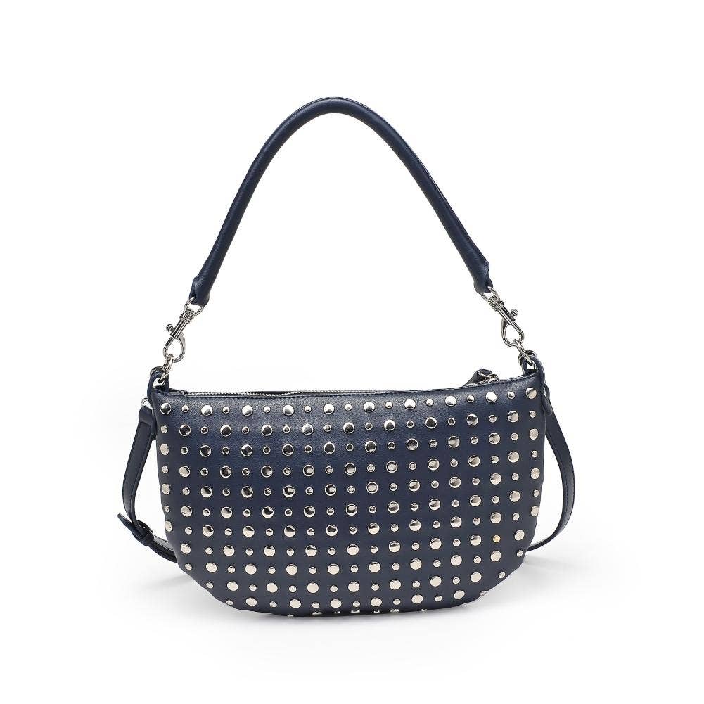 Midnight Studded Shoulder Bag Crossbody