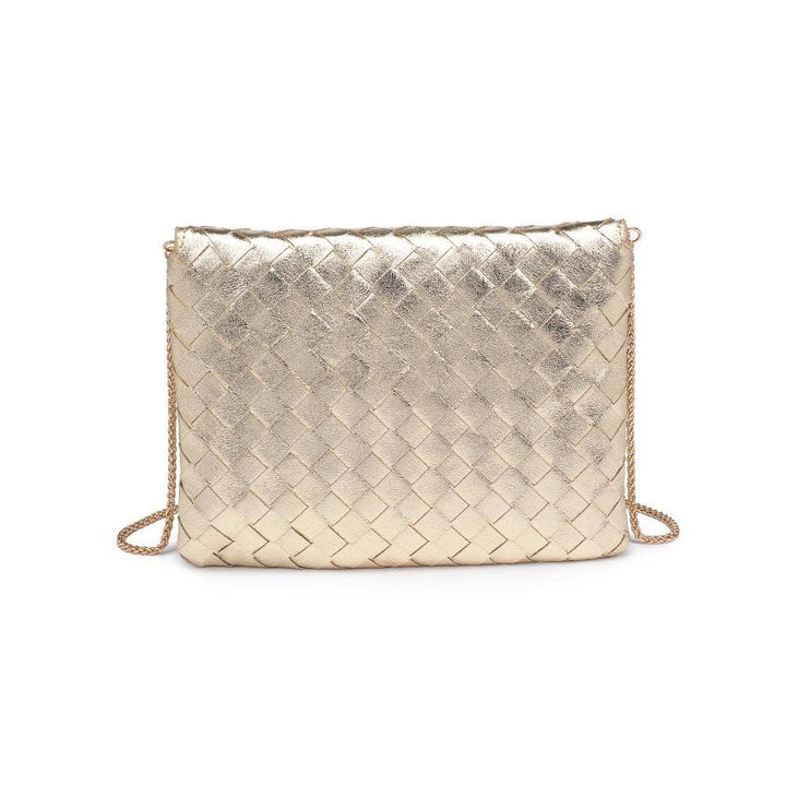 Gold Woven Clutch