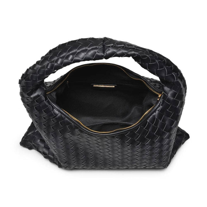 Black Woven Hobo Bag