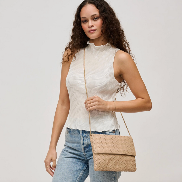 Natural Woven Clutch