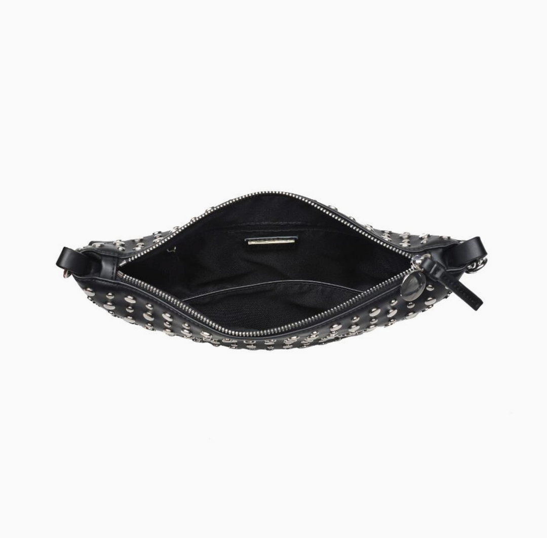 Black Studded Shoulder Bag Crossbody