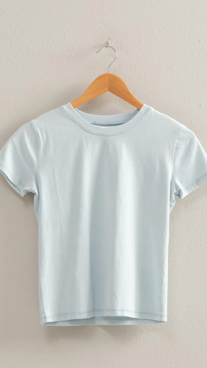 Ice Blue Washed Tee