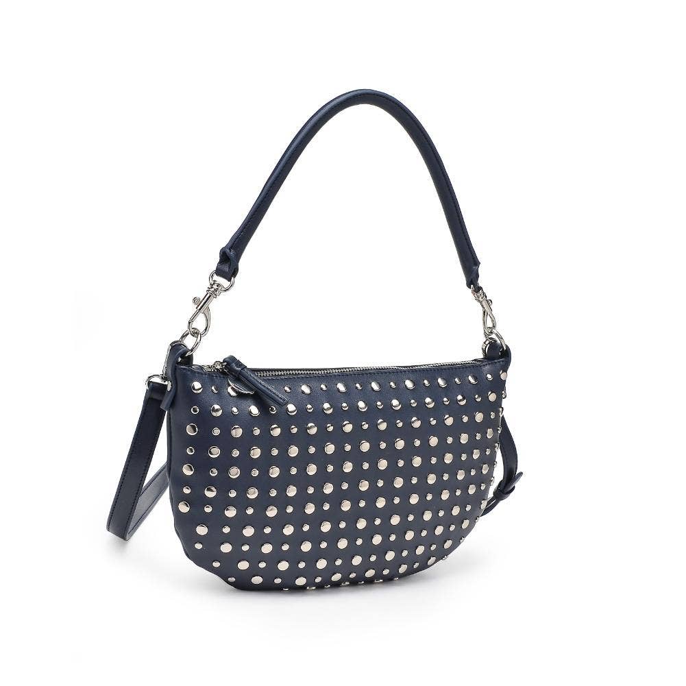 Midnight Studded Shoulder Bag Crossbody