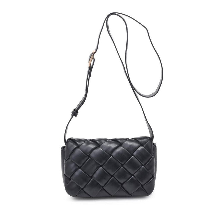 Black Woven Crossbody